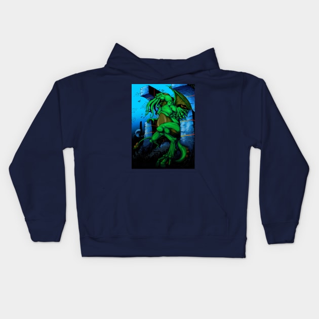 cthulhu Kids Hoodie by gabrielcardozoart